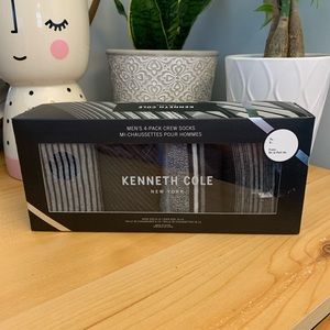 NWT Kenneth Cole 4 Pack Crew Socks